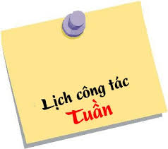 LỊCH CÔNG TÁC THÁNG TUẦN